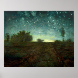 Starry Night by Jean-François Millet (ca 1850-65) Poster