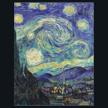 Starry Night by van Gogh<br><div class="desc">Van Gogh var besatt av symbolen för lysande föremål och för färg. Lampan var en symbol för lugn och säkerhet. Stjärnan symboliserade tro och gasljus,  mänskliga realiteter. Djupt ultramarinblått var oändligt,  medan rött och grönt uttryckte "detta fruktansvärda sak,  manar passioner.</div>
