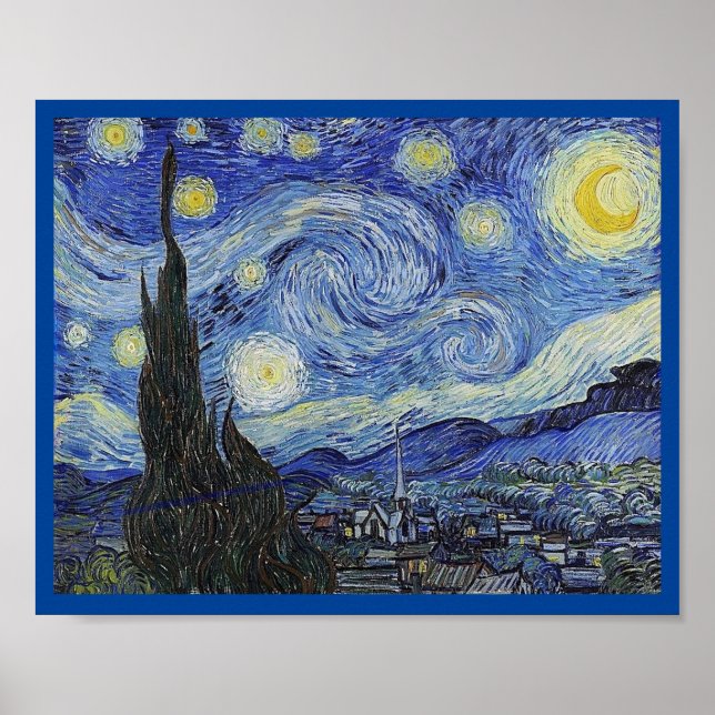 Starry Night by Van Gogh, Fine Art, Poster (Framsidan)