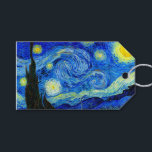 Starry Night by Van Gogh Fine Art Presentetikett<br><div class="desc">Vincent van Gogh - Starry Natt målade på St Remy,  Frankrike 1889. Märkre för konstgjord anpassade till vilken tillfälle som helst.</div>