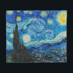 Starry Night by Van Gogh, Fleecefilt<br><div class="desc">Van Goghs berömd-målning,  Starry Night-vykort. Bäst säljande!</div>
