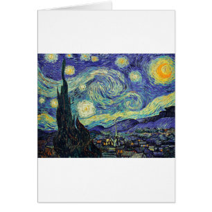 Starry Night by van Gogh Hälsningskort