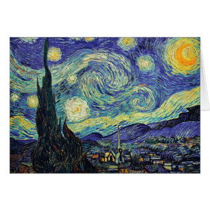 Starry Night by van Gogh Hälsningskort
