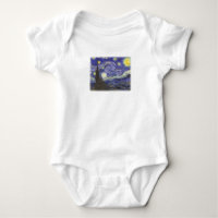 Starry Night by Van Gogh Infant creeper