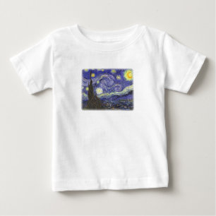 Starry Night by Van Gogh infant t-shirt