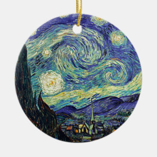 Starry Night by van Gogh Julgransprydnad Keramik