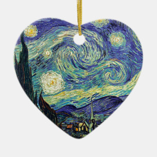 Starry Night by van Gogh Julgransprydnad Keramik