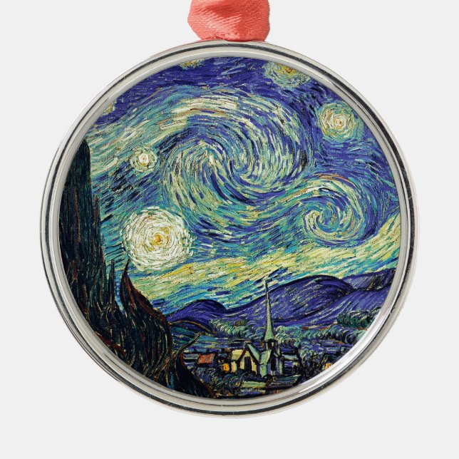 Starry Night by van Gogh Julgransprydnad Metall (Framsidan)