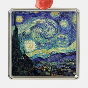 Starry Night by van Gogh Julgransprydnad Metall