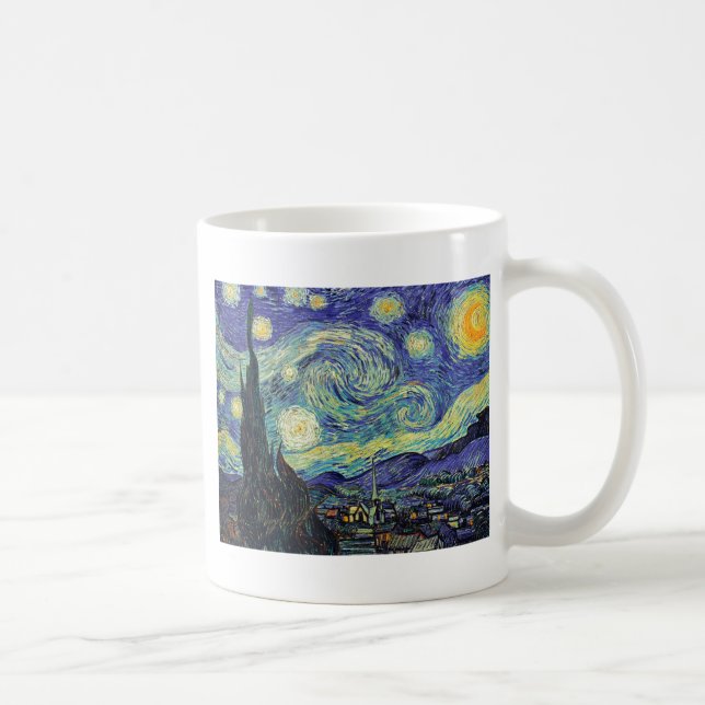 Starry Night by van Gogh Kaffemugg (Höger)