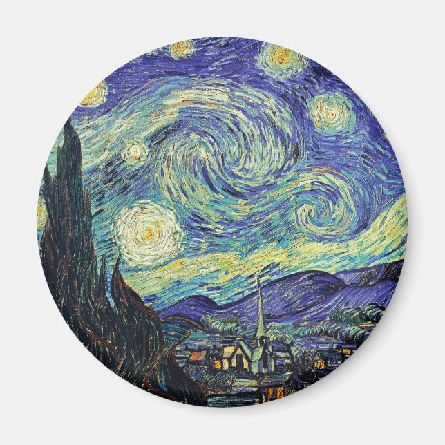 Starry Night by van Gogh Magnet (Framsidan)