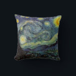 Starry Night by van Gogh Pillow Kudde<br><div class="desc">Från gruvarbetarlampan Nuenen till den som han placerade på sin fönstersida efter scenen med Gauguin; från kvällsstjärnan noterade han 1875 i Corot Olive Orchard till brev i augusti 1888 till sin bror, där han sade: "En dag eller annan kommer du att se en bild av själva huset badas i solljus,...</div>