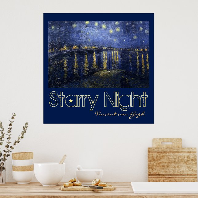Starry Night by van Gogh Poster (Kök)