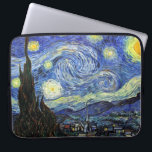 Starry Night by Vincent Van Gogh 1889 Laptop Sleeve<br><div class="desc">Såvitt jag vet är dessa bilder offentliga och tros vara fria från använda utan restriktioner i USA. 
 Kontakta mig om du upptäcker att någon av dessa bilder inte är i offentlig domän.</div>