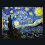 Starry Night by Vincent Van Gogh 1889 Poster<br><div class="desc">Såvitt jag vet är dessa bilder offentliga och tros vara fria från använda utan restriktioner i USA. Kontakta mig om du upptäcker att någon av dessa bilder inte är i offentlig domän.</div>