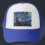 Starry Night by Vincent van Gogh - 1889 Truckerkeps<br><div class="desc">Välkommen till DELIGHTS! Vi är öppna. Gör en tjänst åt din familj och dina vänner och ge våra band: http://www.zazzle.com/Delights?rf=238549869542096443*</div>