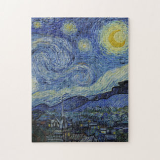 Starry Night by Vincent Van Gogh / berömd art Pussel