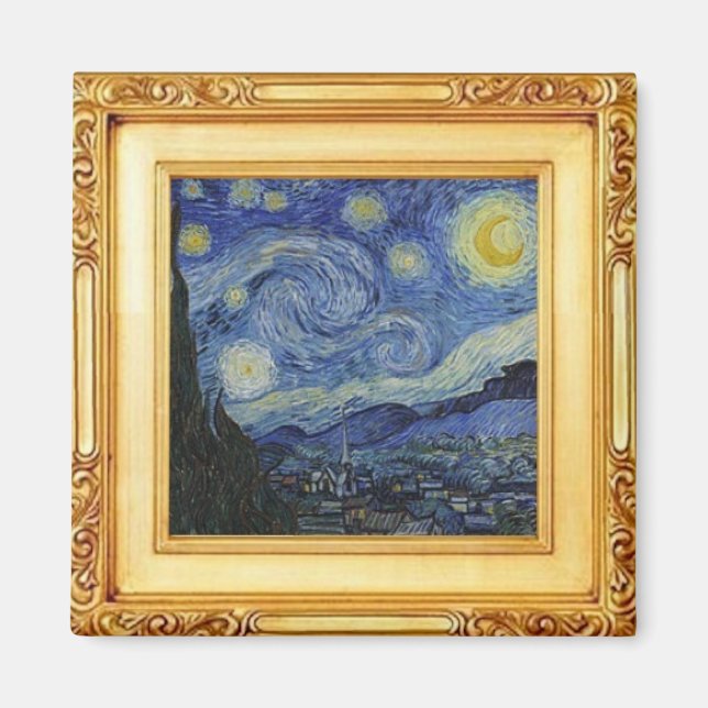 Starry Night by Vincent Van Gogh - Magnet (Framsidan)