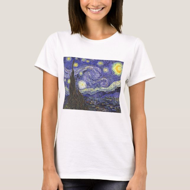 Starry Night by Vincent van Gogh T-shirt (Framsida)