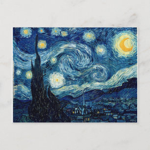Starry Night by Vincent Van Gogh Vykort