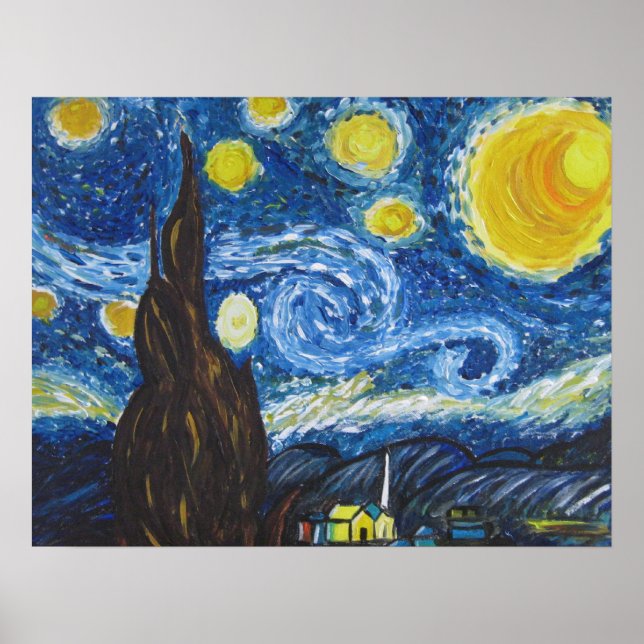 Starry Night Canvas Poster (Framsidan)