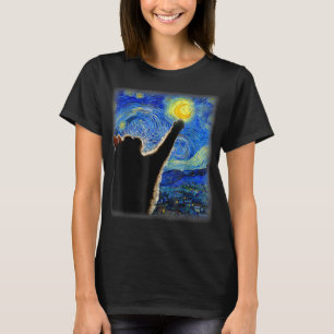 Starry Night Cat, Cat Mamma, Cat Pappa, Cat Lover, T Shirt