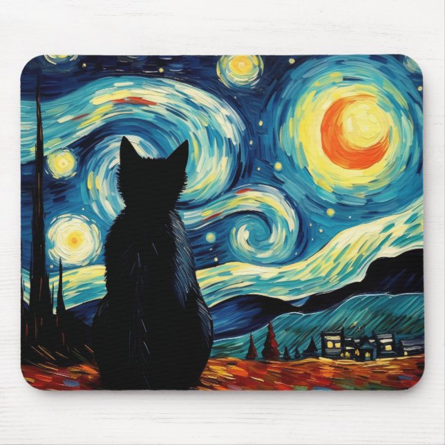 Starry Night Cat Musmatta (Framsidan)