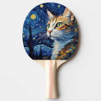 Starry Night Cat Pingisracket