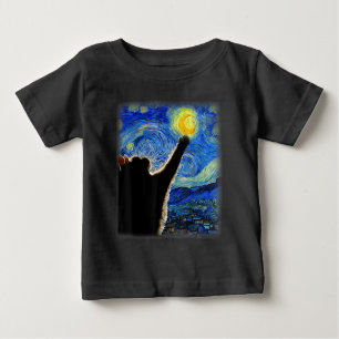 Starry Night Cat, Van Gogh Cat Lover Cat Pappa Mam T Shirt