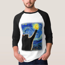 Starry Night Cat, Van Gogh Cat Lover Cat Pappa Mam T Shirt