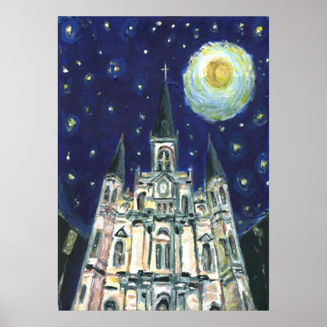 Starry Night Cathedral Poster (Framsidan)