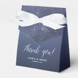 Starry Night Celestial Star Wedding Favor Boxes Presentaskar