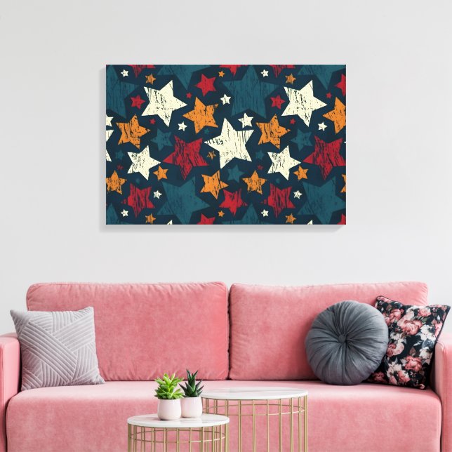 Starry Night Chaos Canvastryck (Insitu (Vardagsrum))
