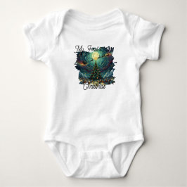 Starry Night Christmas Baby Bodysuit Van Gogh T Shirt