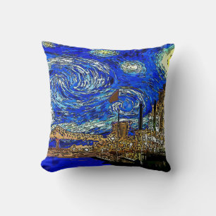 Starry Night Crescent City Kudde