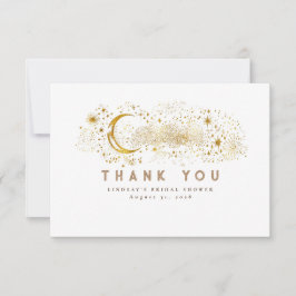 Starry Night Crescent Måne Small Tack Kort