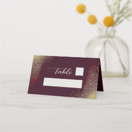 Starry Night Deep Crimson Bröllop Placeringskort