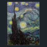 Starry Night Detail by van Gogh Note Bok Anteckningsbok Med Spiral<br><div class="desc">Från gruvarbetarlampan Nuenen till den som han placerade på sin fönstersida efter scenen med Gauguin; från kvällsstjärnan noterade han 1875 i Corot Olive Orchard till brev i augusti 1888 till sin bror, där han sade: "En dag eller annan kommer du att se en bild av själva huset badas i solljus,...</div>
