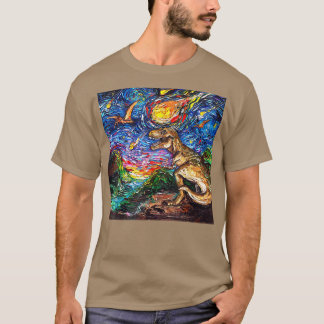 Starry Night Dinosaur T Re, Van Gogh T Re Art Gift Shirt