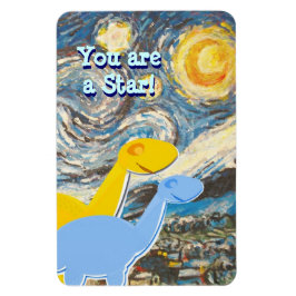 Starry Night Du är en Star Cute Dinos Magnet