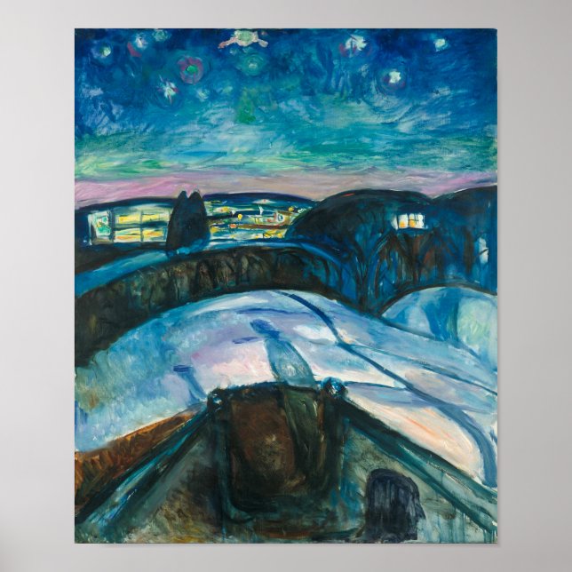 Starry Night | Edvard Munch | Poster (Framsidan)