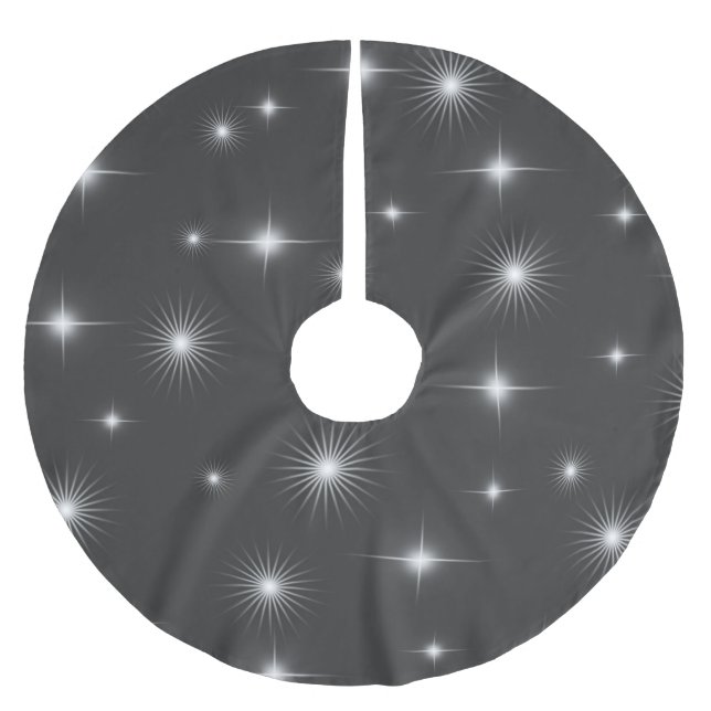 Starry Night Elegant Julgransmatta Borstad Polyester (Framsidan)