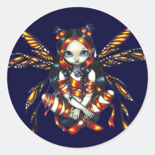 "Starry Night Fairy"-märke Runt Klistermärke