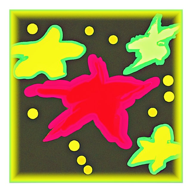 Starry Night Fashionable Products. Köp nu Fototryck (Framsidan)