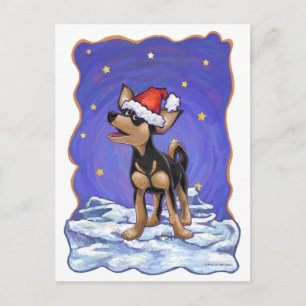 Starry Night Festive Chihuahua Vykort