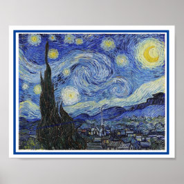 Starry Night, Fine Art by Van Gogh Poster