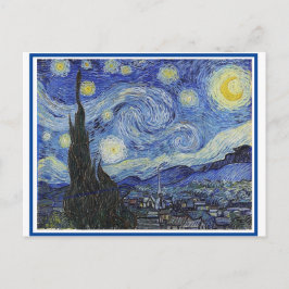 Starry Night, Fine Art by Van Gogh, Vykort