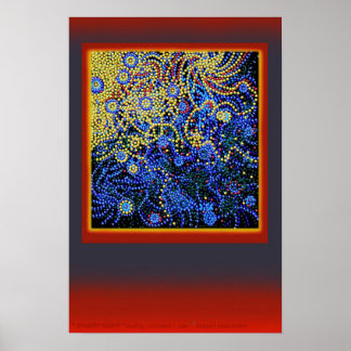 " STARRY NIGHT " flytande__by: Robert Singletary Poster