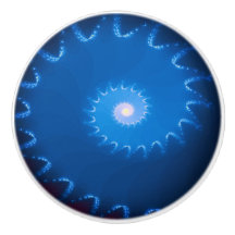 Starry Night Fractal Ceramic Knob