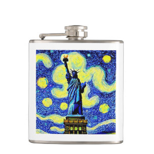 Starry Night Frihetsgudinnan New York Fickplunta
